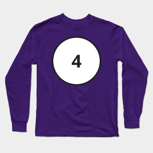 Halloween Billiard Pool Ball 4 four Group Costume Long Sleeve T-Shirt